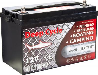 Тяговый аккумулятор для лодочного электромотора Marine Deep Cycle GEL 90Ah 12V Тяговый аккумулятор для лодочного электромотора Marine Deep Cycle GEL 90Ah 12V